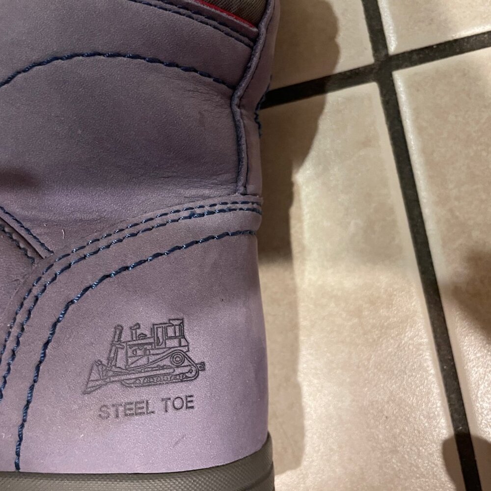 Caterpillar Women's Echo Waterproof Steel Toe Work Boot- Blue, Size 7.5 Wide - Picture 10 of 13